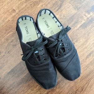 Toms Men's Donovan Sneakers in Black Canvas Size 11